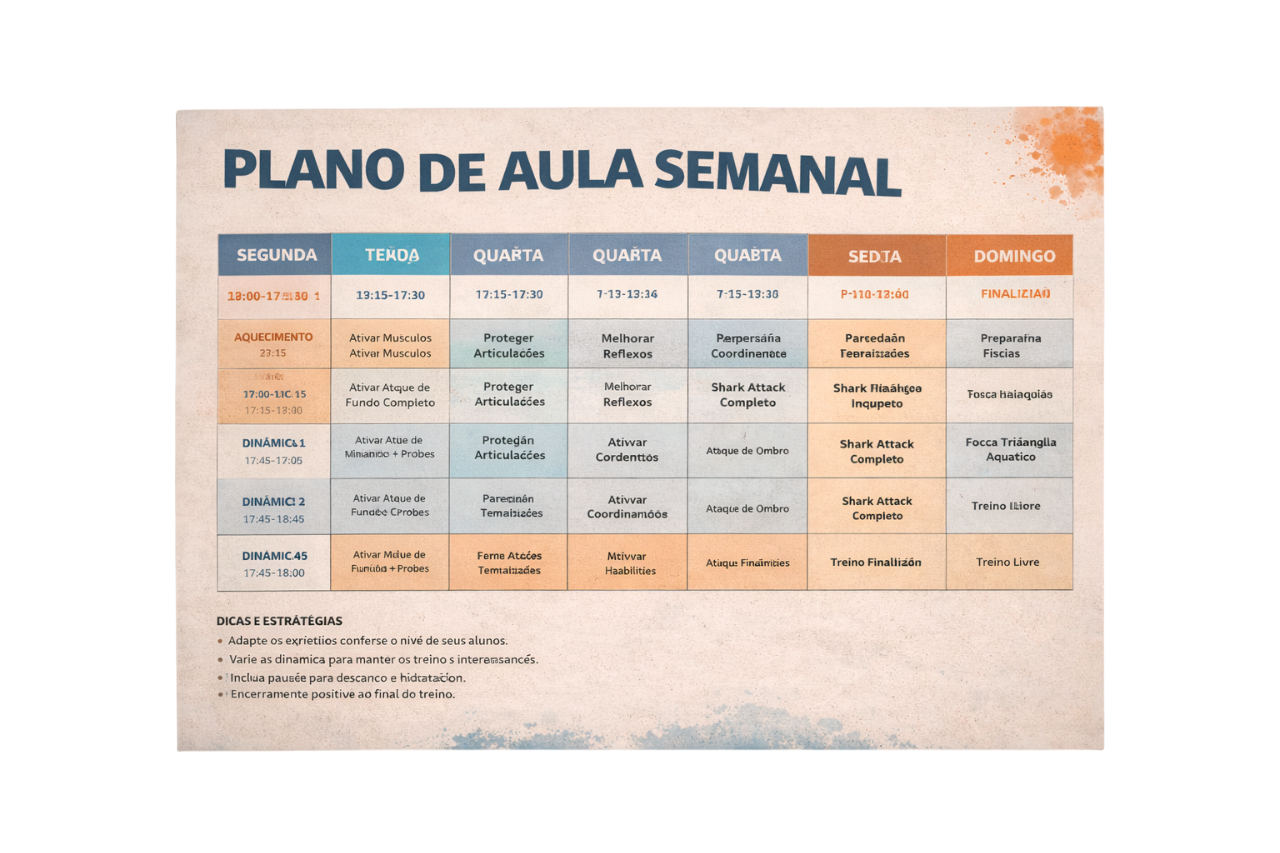 Plano de aula semanal